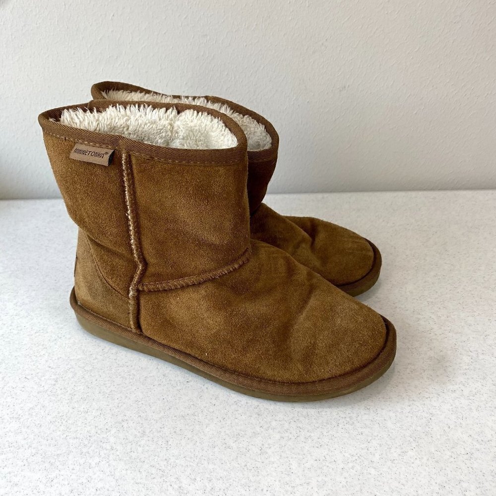 Minnetonka Backus Boots Tan 8